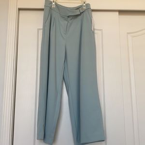 NWT Calvin Klein Surf Blue Wide-Leg Ankle  Pants